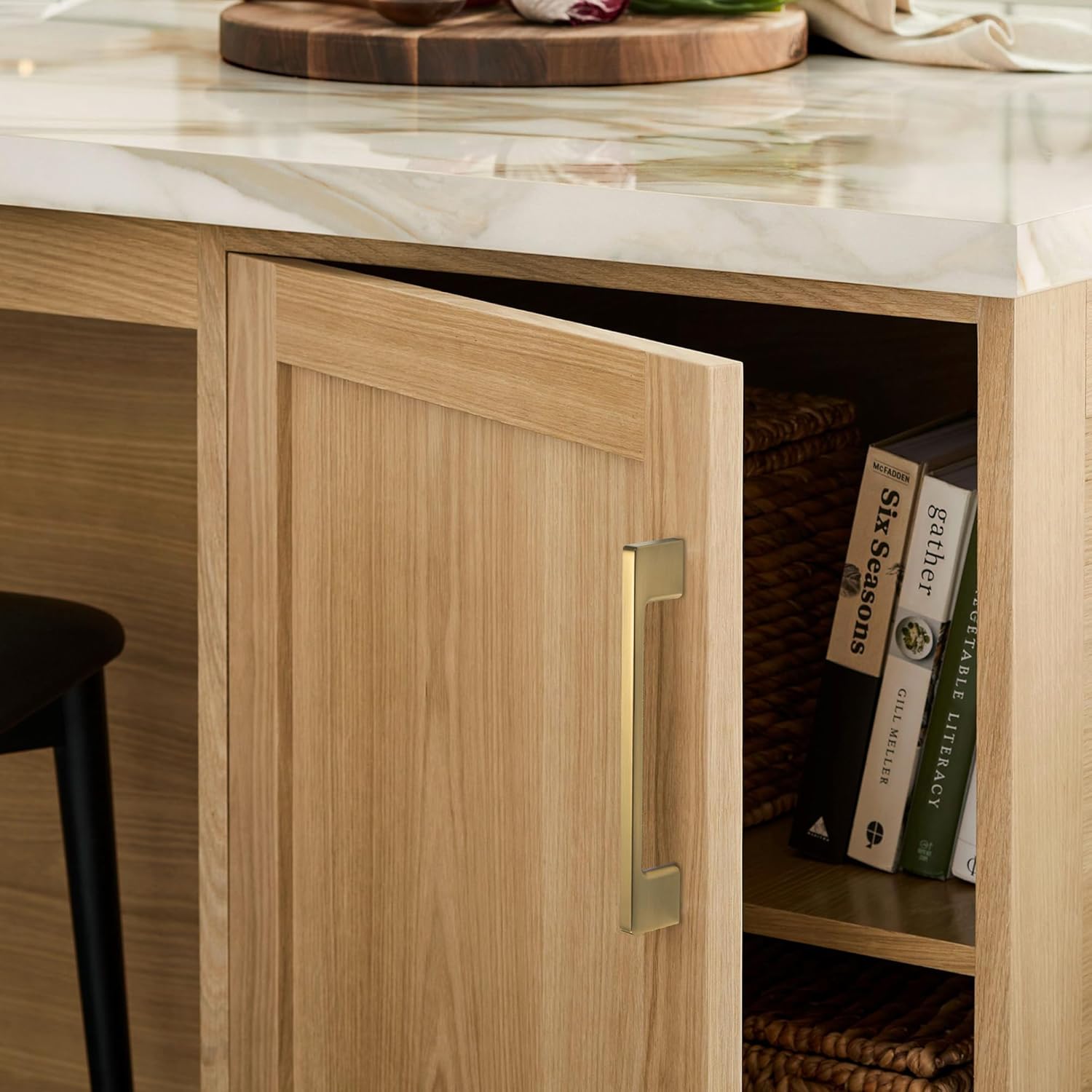 TUNNY 10 Pack Classic Cabinet Handles-3"/76mm Screw Spacing Champagne Bronze Furniture Hardware Handles for Kitchen Cabinets Bedroom Cabinet Pull - Image 5