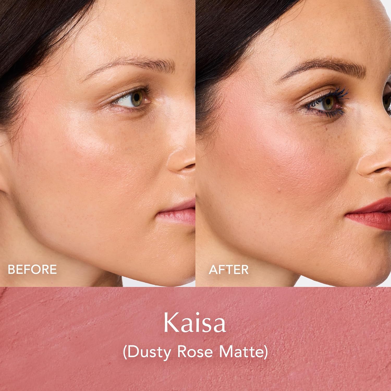 Thrive Causemetics Triple Threat Color Stick: Cream Blush Stick with Vitamin E, Evening Primrose Oil, Waterproof Smudge Proof Face Makeup Formula, Kaisa (Dusty Rose Matte) - Image 2