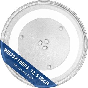 12.5" Microwave Glass Plate Replacement Fit GE Frigidaire Kenmore Hotpoint Samsung-12 1/2" Microwave Glass Turntable Tray Replaces WB39X10003 WB39X10002 WB48X10005 WB49X10069