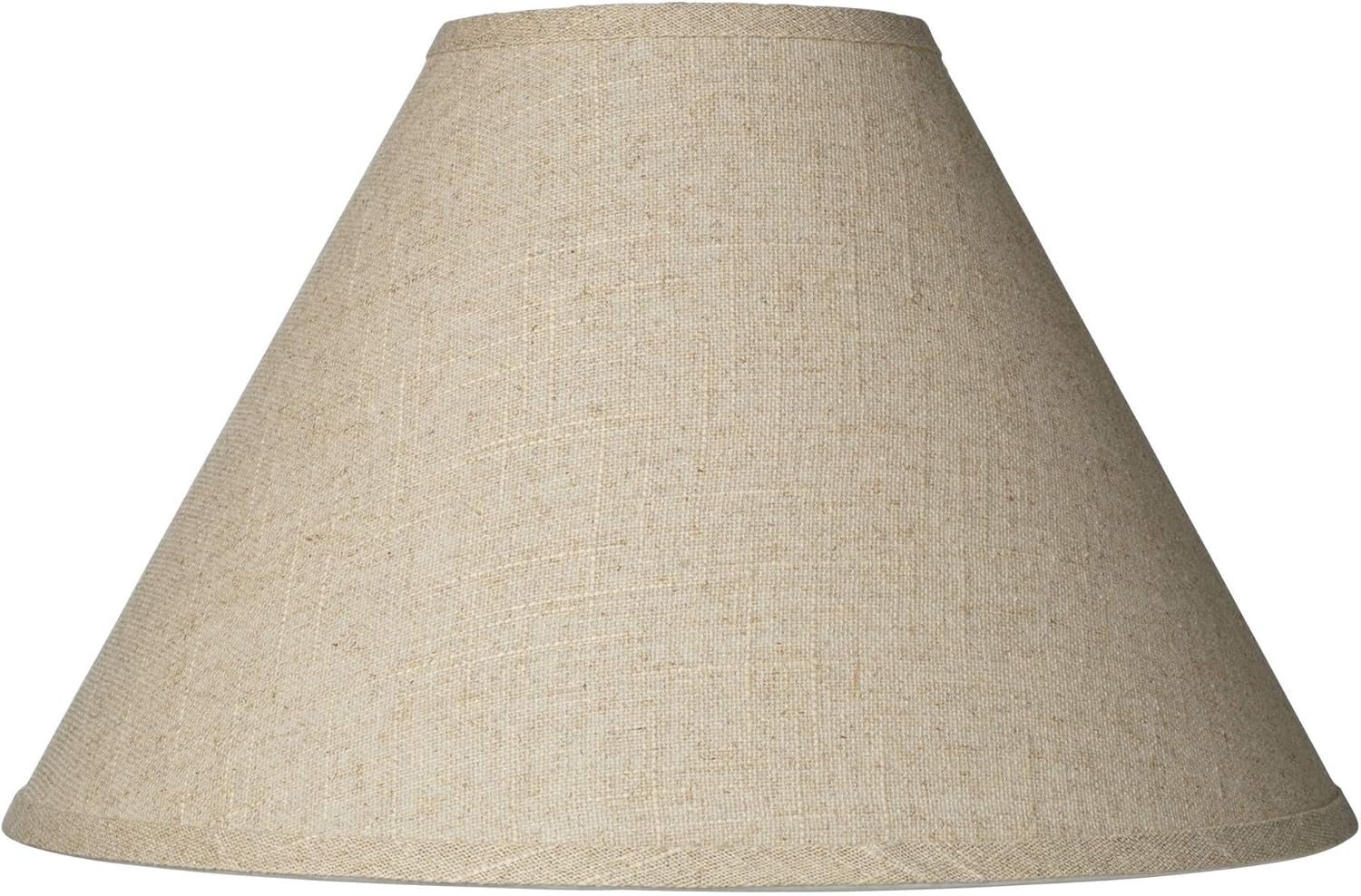 6″ Top x 17″ Bottom x 11 1/2″ High x 11 1/2″ Slant Lamp Shade Replacement Large Beige Brown Empire Round Rustic Farmhouse Western Fine Burlap Fabric Spider Harp Finial – Springcrest