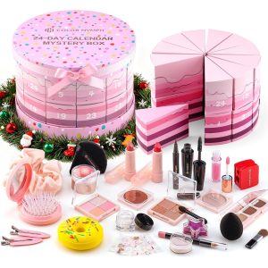 Color Nymph Makeup Advent Calendar 2025, 24 Days Advent Calendar Mystery Box for Christmas, Makeup Gift Sets - Xmas Beauty Countdown Calendar Cosmetics Kit for Women Girls Teens Daughters #Pink