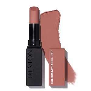 Revlon Lipstick, ColorStay Suede Ink, Built-in Primer, Stocking Stuffer for Women, Waterproof, Smudge-proof, Matte Color, 002 No Rules, 0.09 oz