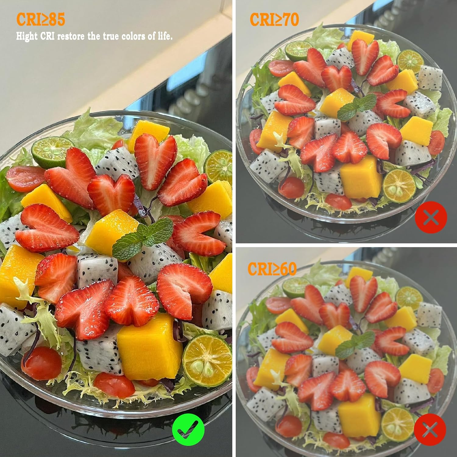 31.5Inch 3200LM Bathroom Light Fixtures 5CCT Optional, Black Modern LED Vanity Light Clear Shade, Dimmable Bathroom Lighting Fixtures Over Mirror - ETL Listed - Image 6