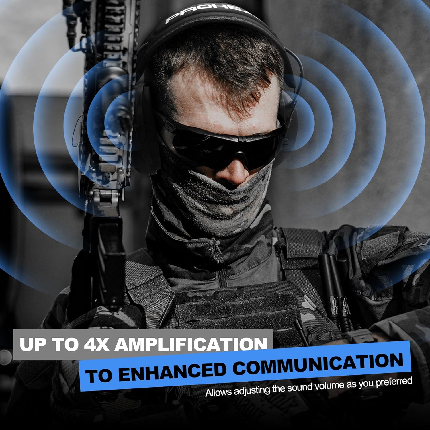 PROHEAR 030 2.0 Bluetooth Rechargeable Shooting Ear Protection, Slim Noise Cancelling Earmuffs, NRR 22dB for Hunting & Tactical Gun Range - Image 7