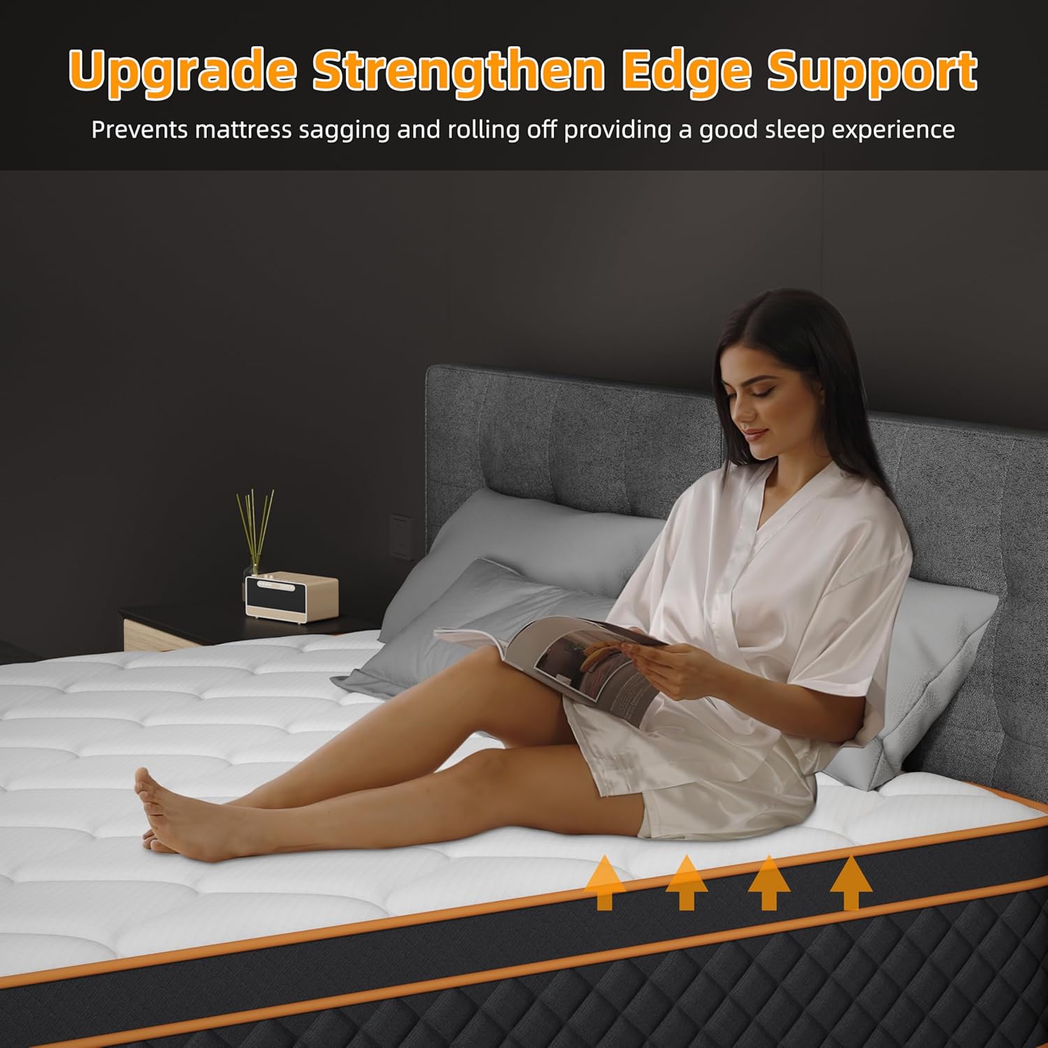 Queen Mattress, 10 Inch Hybrid Mattress in a Box with Memory Foam and Individual Pocket Springs - Medium Firm, Motion Isolation, Extra Edge Support & Pressure Relief, CertiPUR-US Certified - Image 7