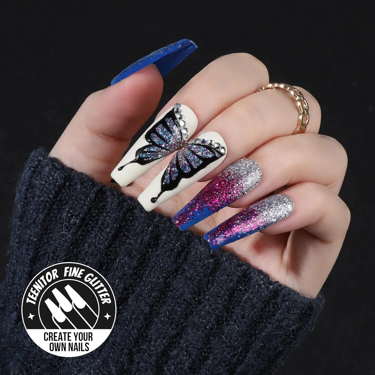 Teenitor Fine Glitter, 32 Jars, Each 8g GlitterAssorted Set for Color Arts and Craft , Eyeshadow, Makeup, Nail Art Pigment - Image 4