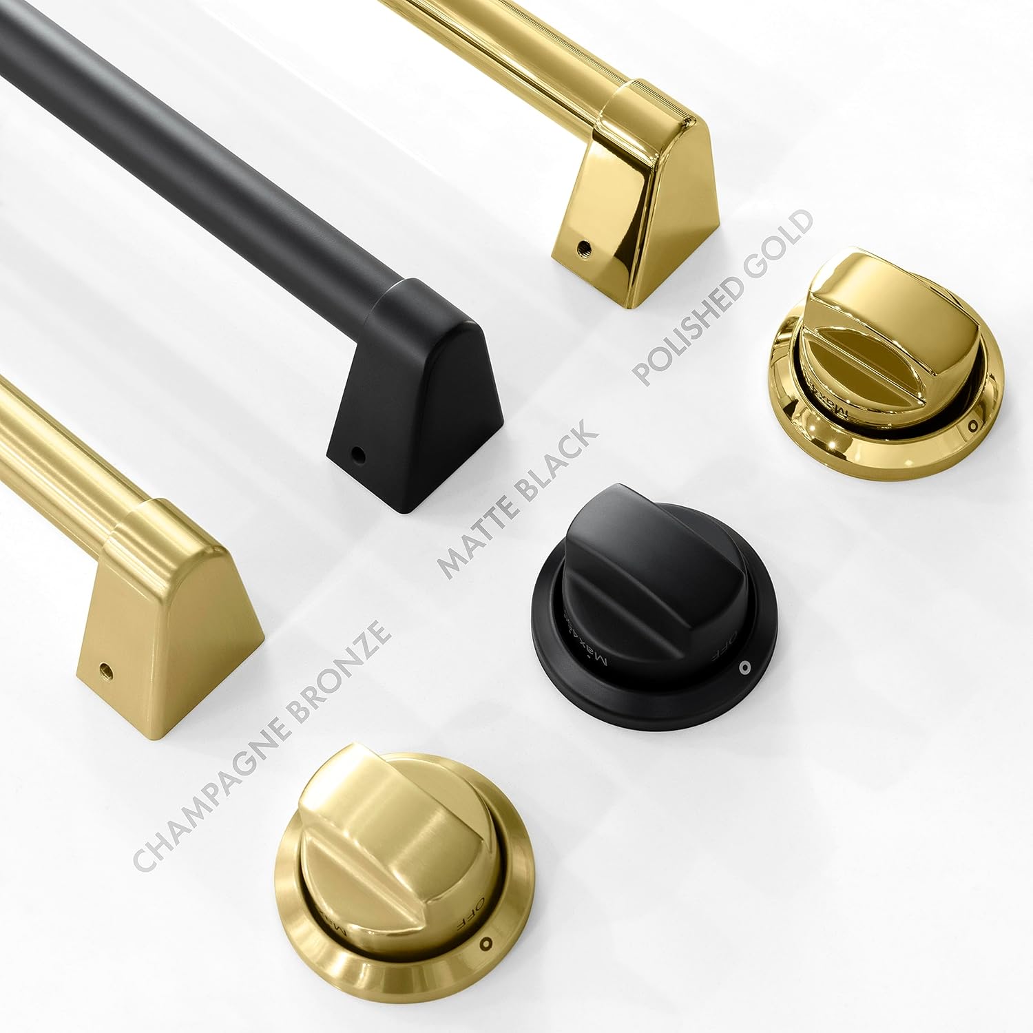 ZLINE Autograph Edition 48 in. 6.7 cu. ft. Classic Double Oven Dual Fuel Range with 8 Burner Gas Cooktop in Stainless Steel with White Matte Door and Polished Gold Accents (CDRZ-WM-48-G) - Image 9