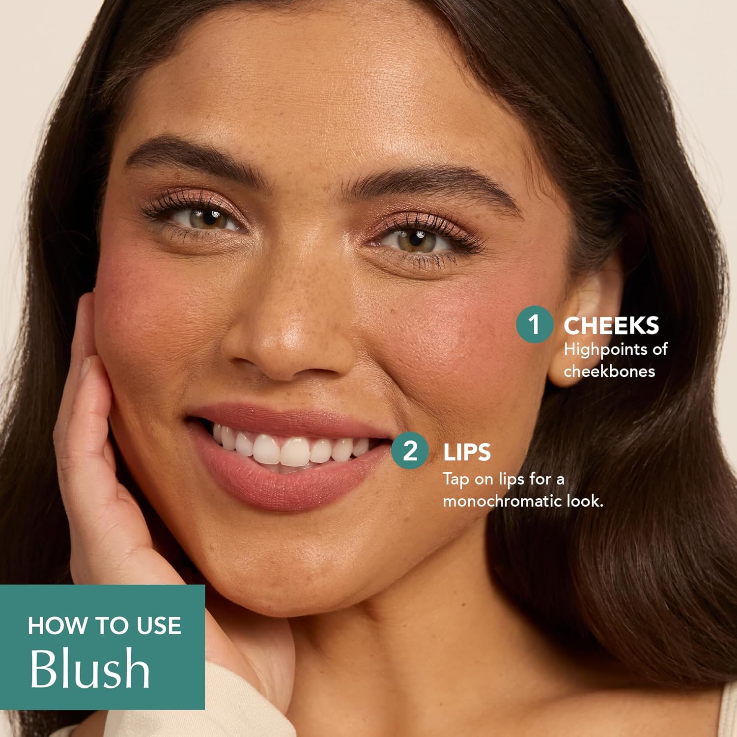 Thrive Causemetics Triple Threat Color Stick: Cream Blush Stick with Vitamin E, Evening Primrose Oil, Waterproof Smudge Proof Face Makeup Formula, Kaisa (Dusty Rose Matte) - Image 4