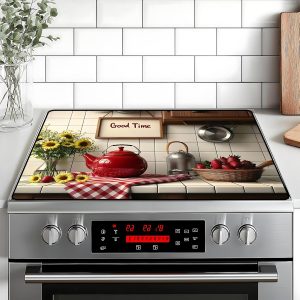 Kitchen Stove Top Cover for Home Decoration Kitchen Pad Non-Stick Washable Cooktop Covers Countertop Protector Keep Stove Clean 28"x20"