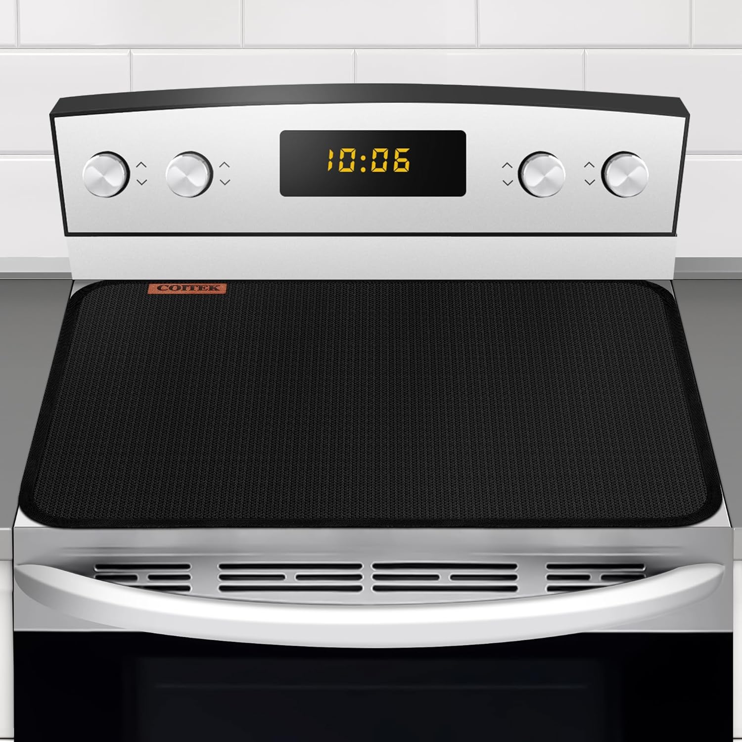 28 * 20 Inches Fireproof Stove Cover, COITEK Heat Resistant Stove Top Covers for Electric Stove, Electric Glass Stove Top Cover Oven Protector Waterproof Cooktop Mat