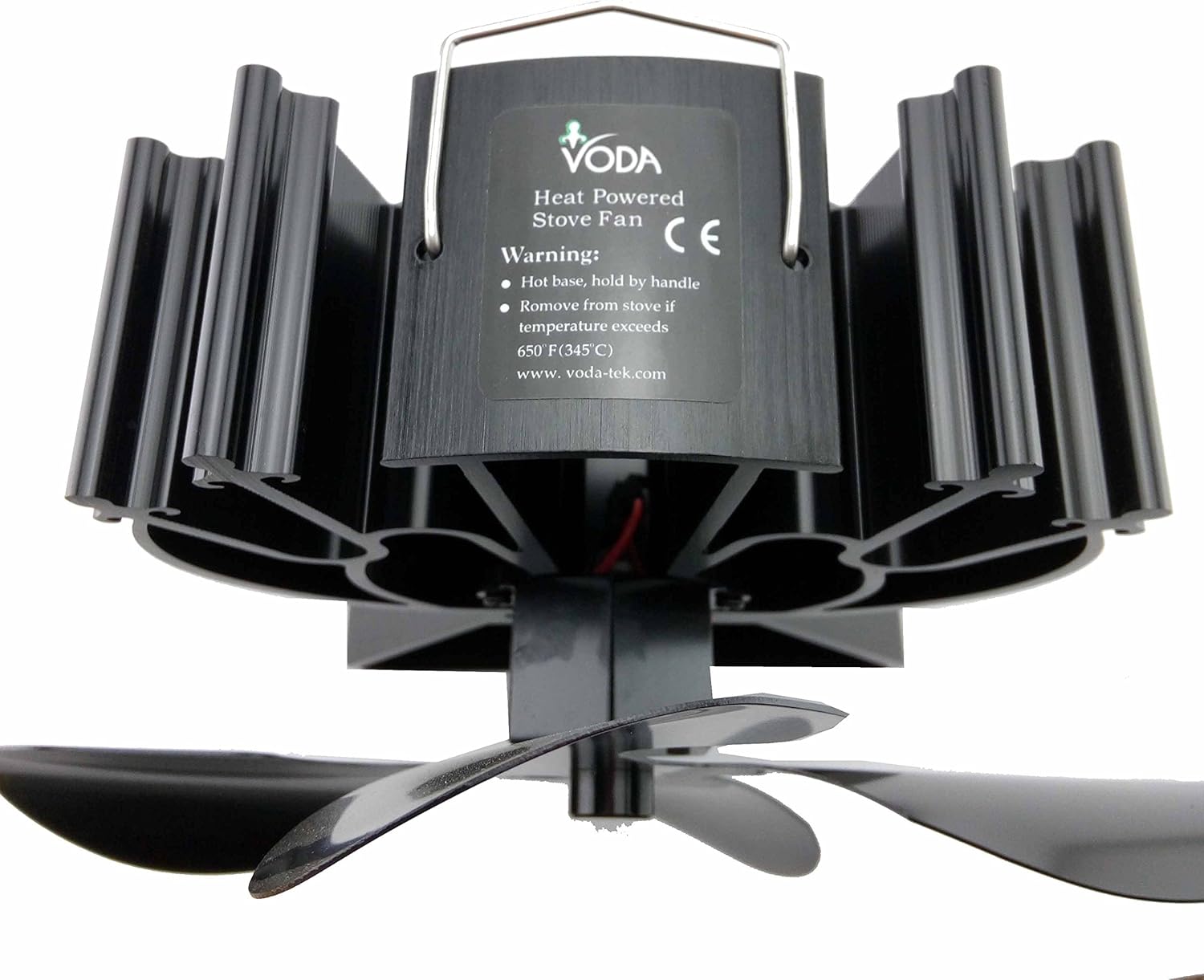 VODA Wood Stove Fan Heat Powered Fireplace Fan No Electric, Heat Activated Thermal Fan for Wood Burning/Pellet Stove/Log Burner, Fireplace Accessories - Image 9