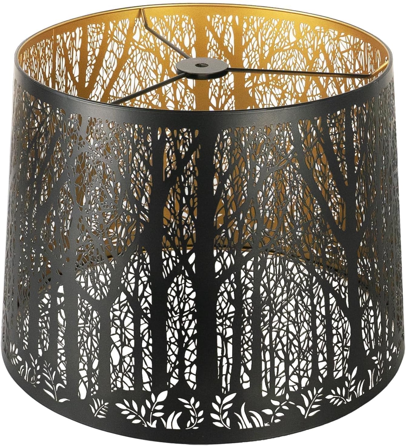 Large Lampshade Drum Metal Lamp Shade 12" Top X 14" Bottom X 10" High For Table Lamps and Floor Lamps Replacement, Spider Fitter - Image 8