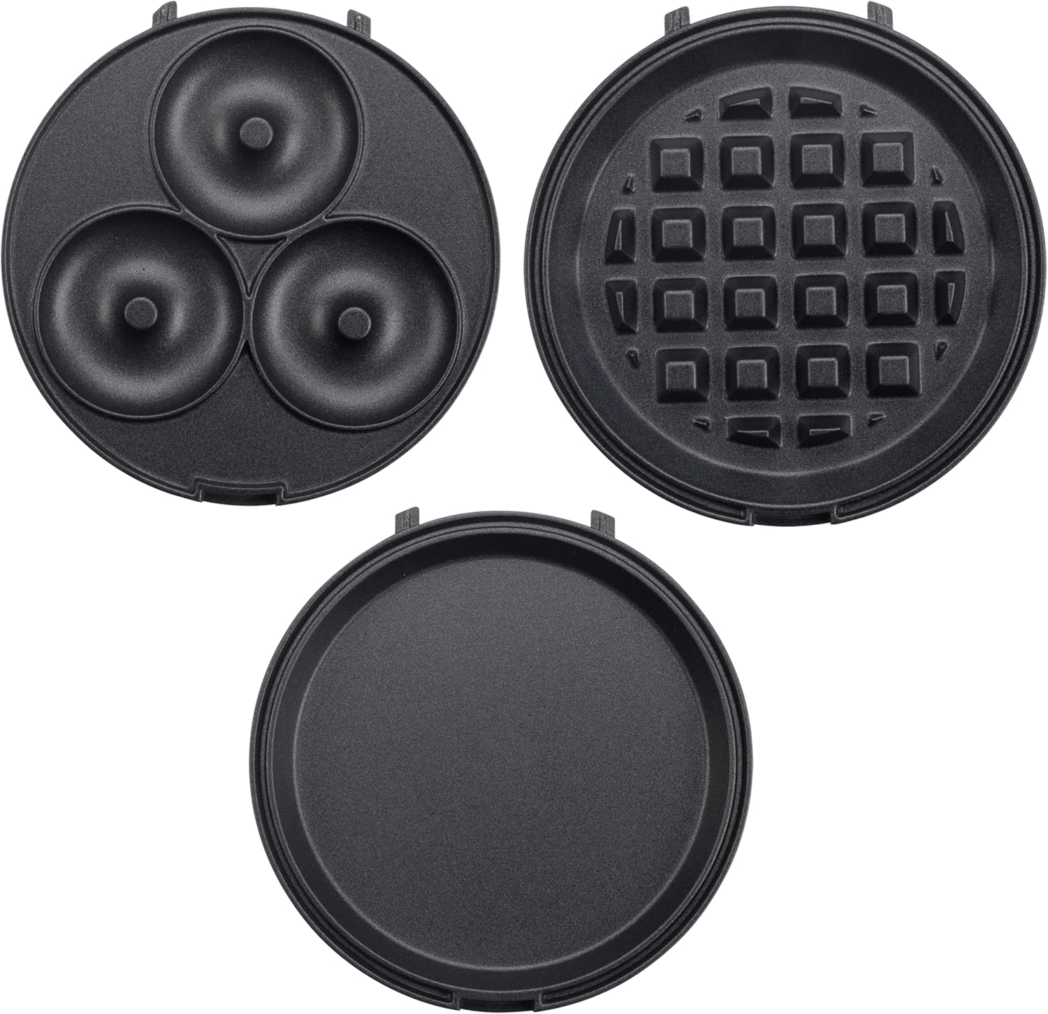 3 in 1 Mini Breakfast Maker- Make Mini Waffles Donuts Pancakes or Eggs all in 1 Multi Use Appliance- Easily Swap & Clean Interchangeable Griddle Plates- Small Electric Nonstick Holiday Baker Xmas Gift - Image 5