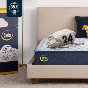 Serta Sleeptrue Medium 12" Queen Hybrid Mattress in a Box, Cooling, Breathable, and Pressure Relieving - 100 Night Trial, CertiPUR-US Certified and 10 Year Limited Warranty