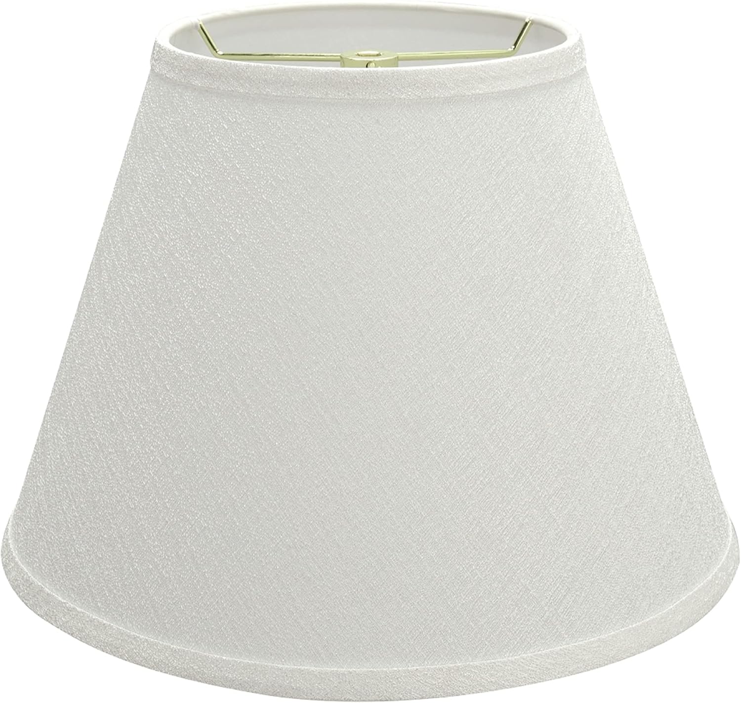 Aspen Creative 32685 Transitional Empire Shape Spider Construction Lamp Shade, White, 7″ Top x 13″ Bottom x 9-1/2″ Slant Height