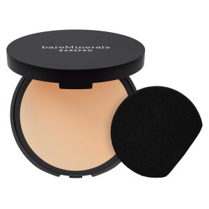 bareMinerals Barepro Skin-Perfecting Powder Foundation, Matte Pressed Powder Foundation Full Coverage with Plant-Based Squalene, Talc-Fee Pressed Powder Compact, Oil Control, Vegan