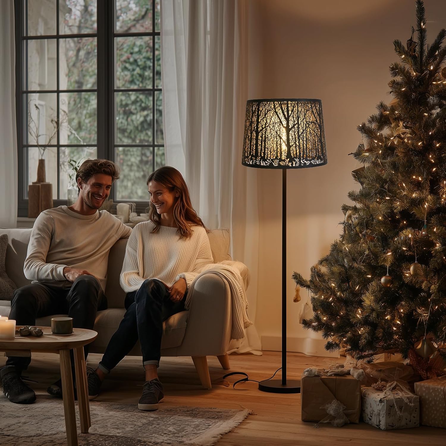 Large Lampshade Drum Metal Lamp Shade 12" Top X 14" Bottom X 10" High For Table Lamps and Floor Lamps Replacement, Spider Fitter - Image 2