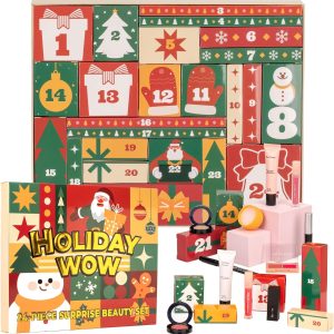 Makeup Advent Calendar 2025-24 Days Advent Calendar for Teen Girls Makeup Gift Set - Advent Beauty Calendar 2025, Individually Boxed Makeup & Cosmetic Surprises - Christmas Gifts for Teen Girls