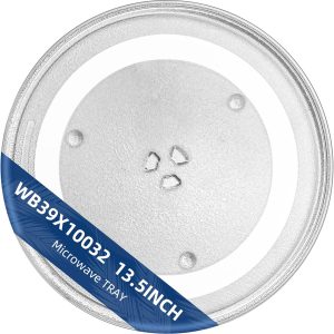 13.5" Microwave Glass Plate Replacement F06015Q00AP WB39X10032 Fit GE Panasonic Frigidaire-13 1/2" Microwave Glass Turntable Tray Replaces 5304464116 5304509621 Fit FFMV162LSA CFMV152CLBA CFMV157GBA