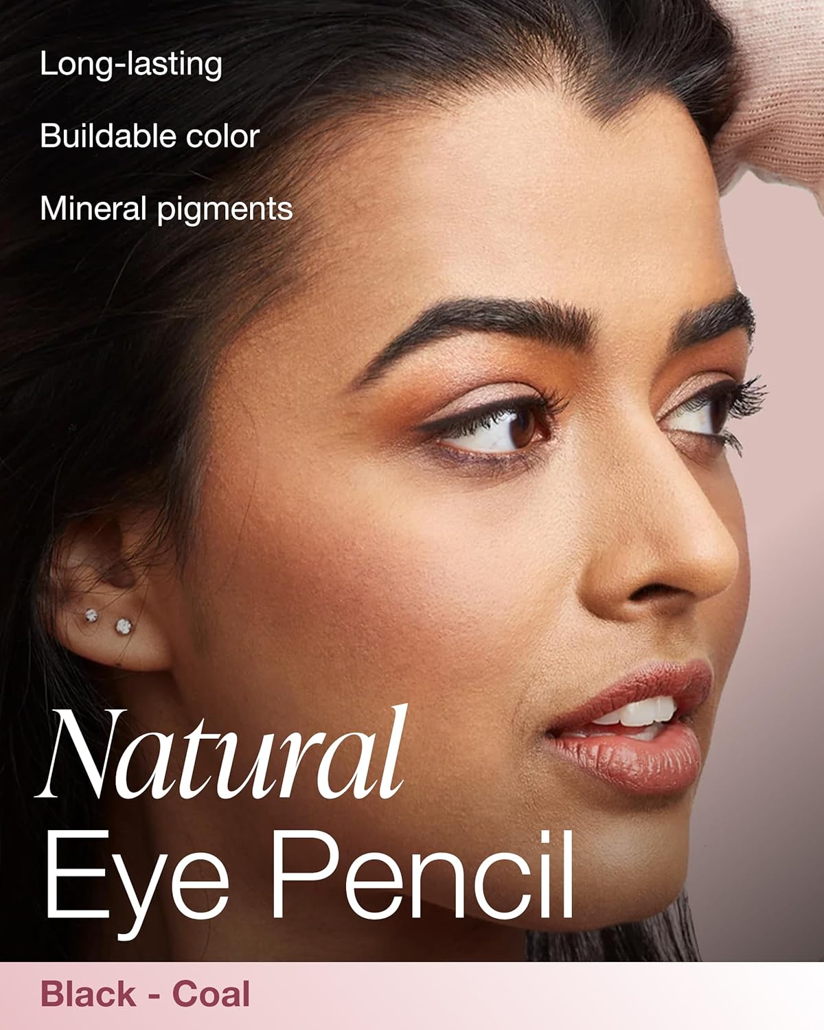 Mineral Fusion Eye Pencil (Black - Coal) - Eyeliner with Soothing Chamomile, Meadowfoam & Vitamin E - Smooth & Long Lasting, Hypoallergenic, Non-Irritating Eye Makeup - Image 2