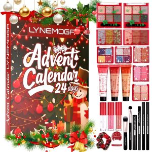 Makeup Advent Calendar 2025 for Women Teen Girls,24 Days Christmas Beauty Make Up Sets for Party Festival, Advent Beauty Calendar 2025 Cosmetics Holiday Surprise Make Up Kits for Women Full Kit