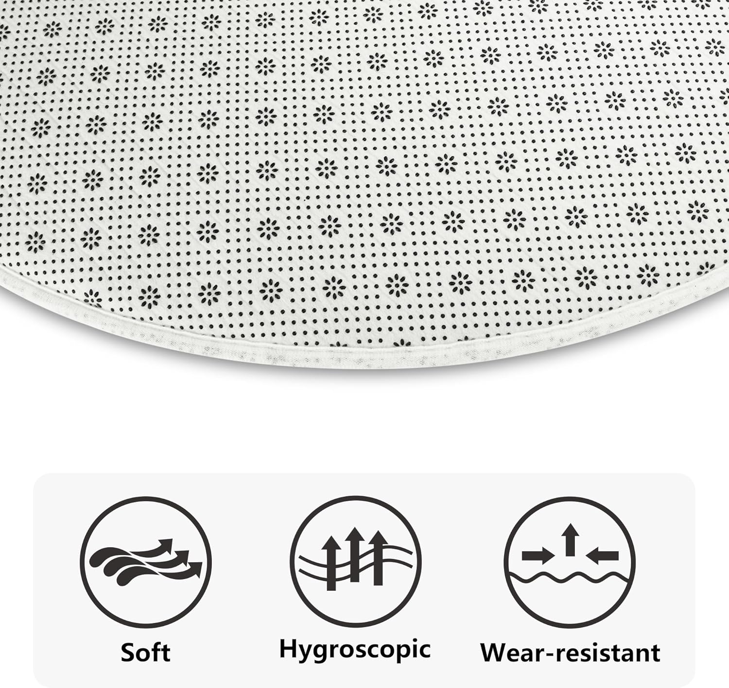 Custom Rug, Personalized Pet Photo Round Rug Non-Slip Floor Mat Machine Washable Low Pile Indoor Mat for Bedroom, Living Room - Image 4