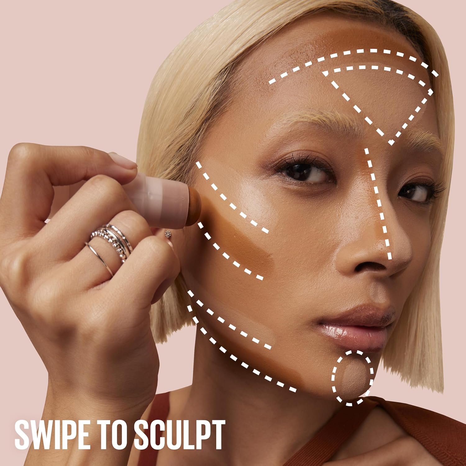 Maybelline Lifter Stix Multi-Use Face Stick - Contour, Bronzer, Concealer and Foundation Stick, All-In-One Creamy Face Makeup with Cranberry Seed Oil, 70, 1 Count - Image 8