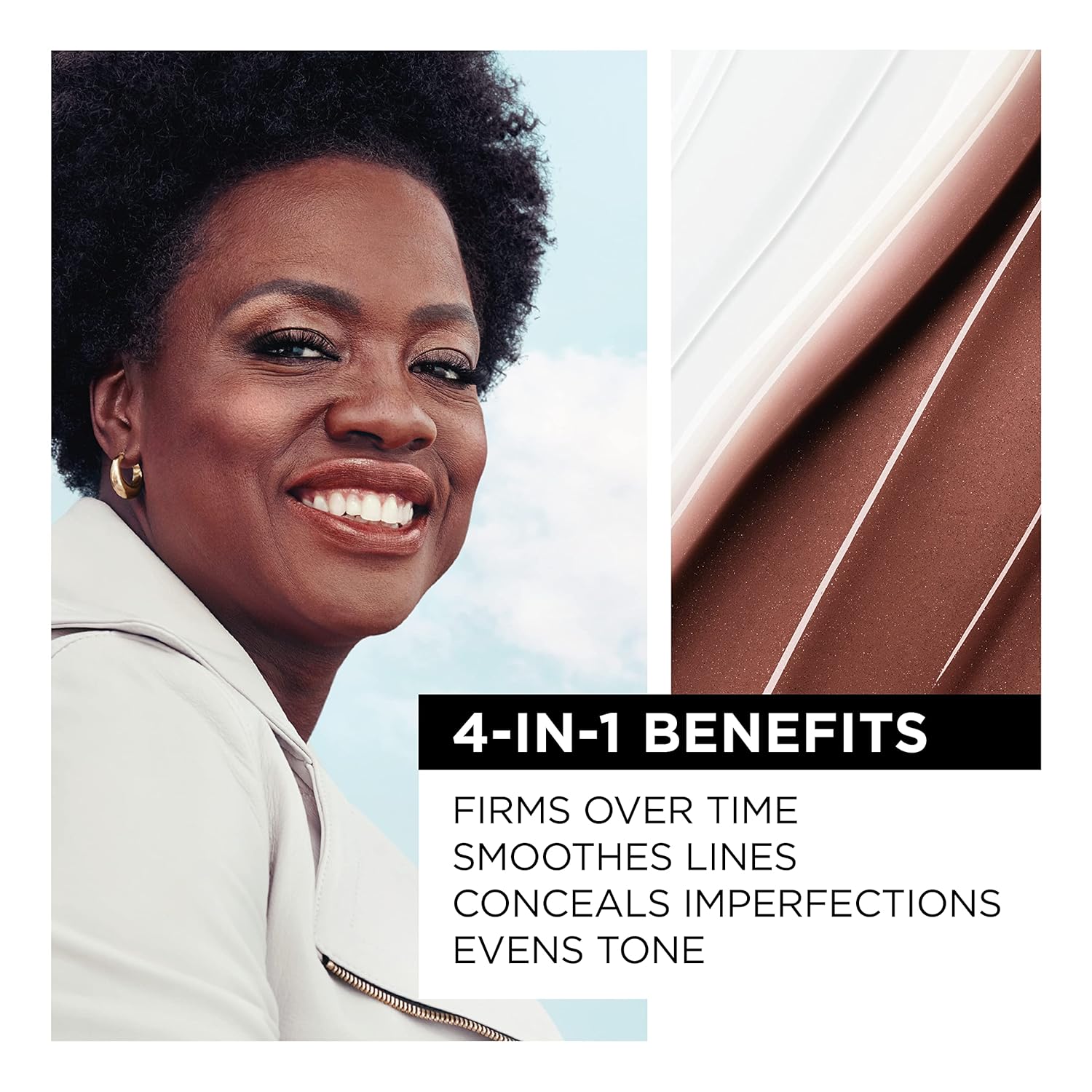 L'Oreal Paris Age Perfect 4-in-1 Tinted Face Balm Foundation with Firming Serum, Light 10, 0.61 Ounce - Image 4