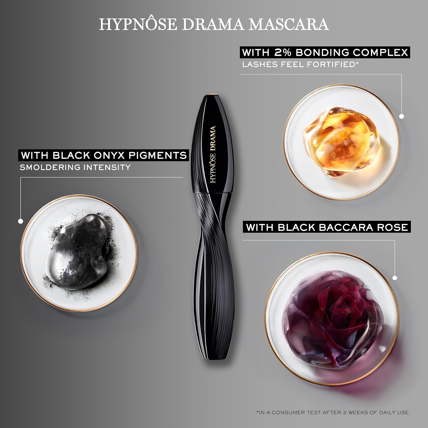 Lancôme Hypnôse Drama Extreme Volumizing Waterproof Mascara - Up to 17x More Volume - Up to 48 HR Wear- Lengthening & Volumizing - Dramatic Lash Look - Ultra Black - Suitable for Sensitive Eyes - Image 6