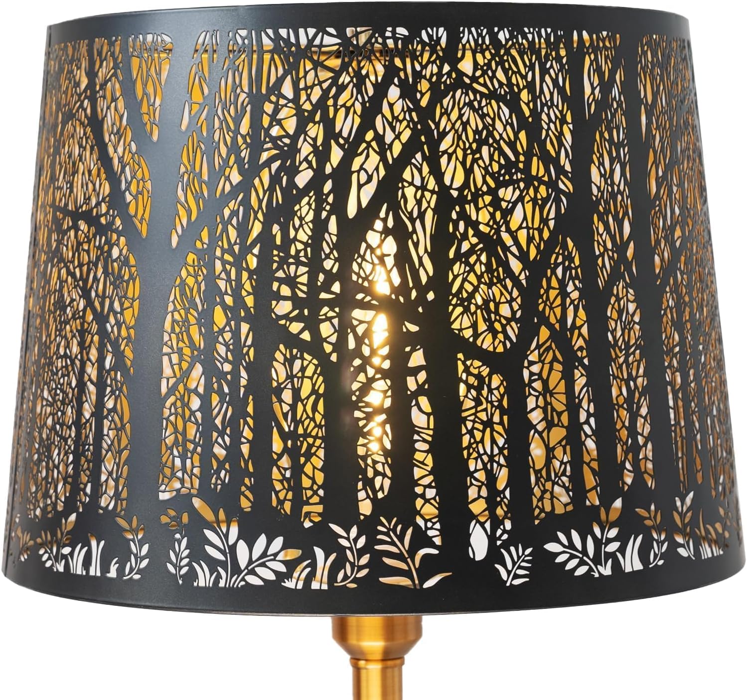 Large Lampshade Drum Metal Lamp Shade 12″ Top X 14″ Bottom X 10″ High For Table Lamps and Floor Lamps Replacement, Spider Fitter