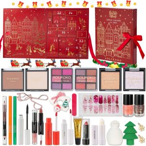 Makeup Advent Calendar 2025 for Women & Teen Girls, Xmas Countdown Calendar, 24 Days Christmas Gift Sets Full Makeup Kit Gift