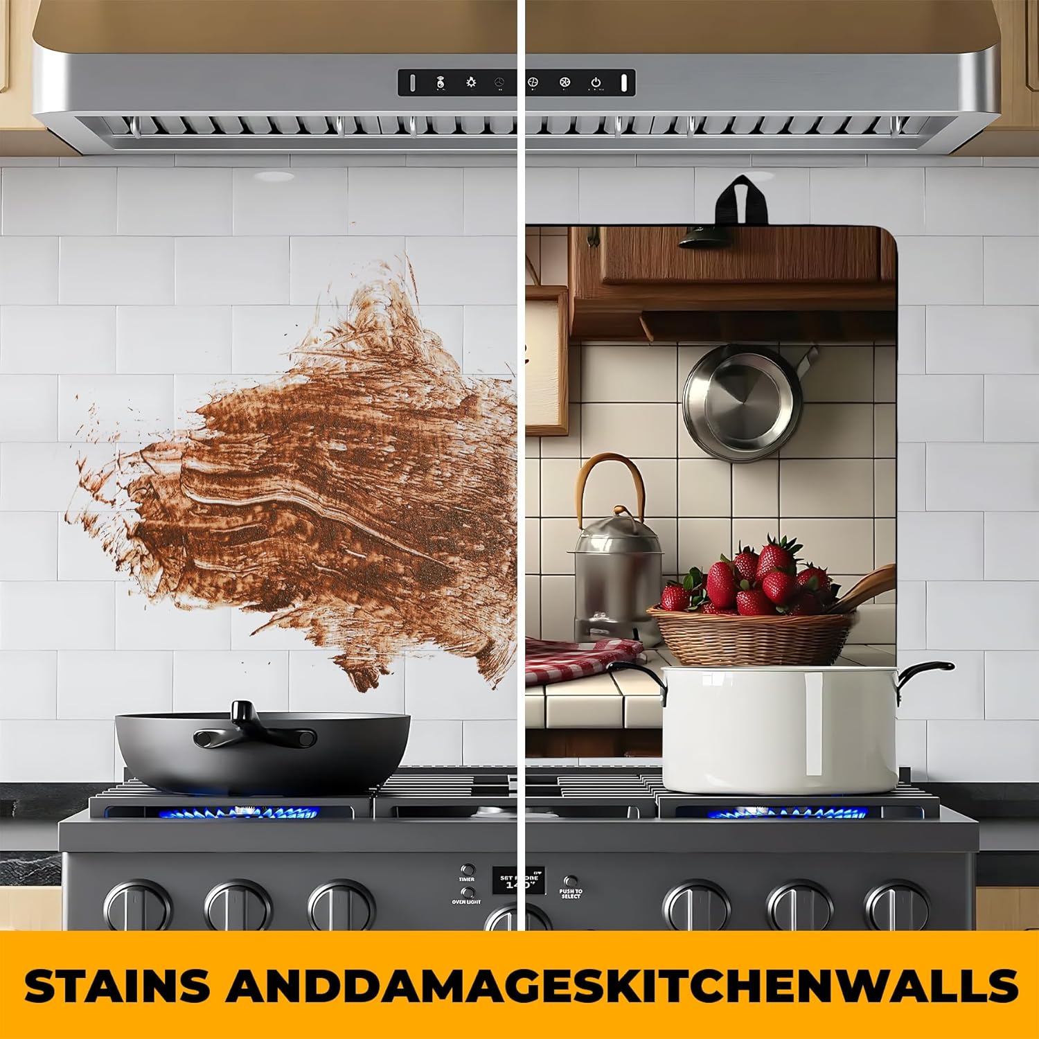 Kitchen Stove Top Cover for Home Decoration Kitchen Pad Non-Stick Washable Cooktop Covers Countertop Protector Keep Stove Clean 28"x20" - Image 5