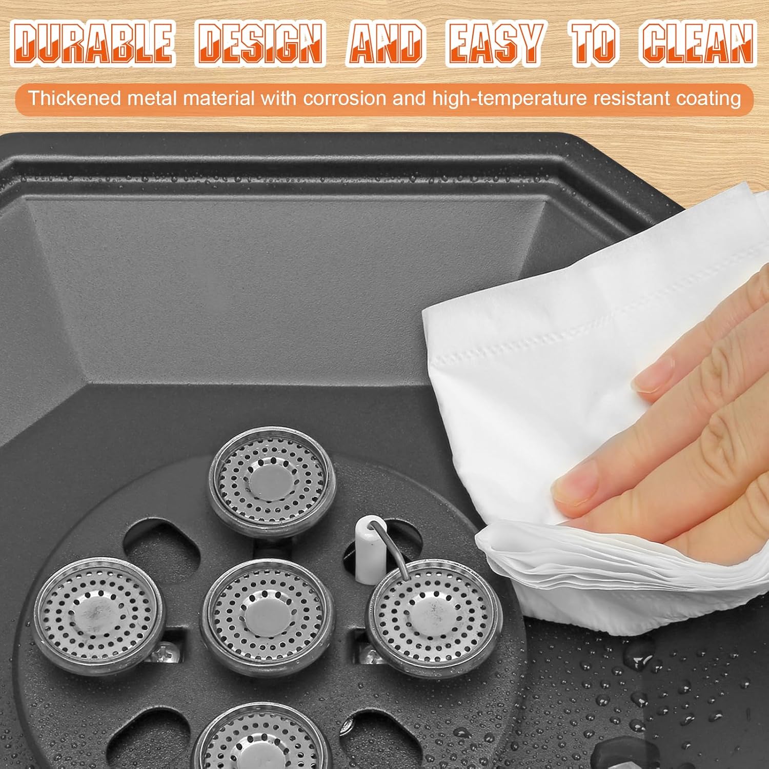 Camping Stove Propane Two Burner, 34000BTU Foldable Camp Stove Gas Propane Burners for Outdoor Cooking, Portable Stoves Gas Burners with Windsheild, Carrying Bag, Grates, Regulator - Image 5