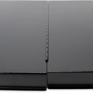 Camco Camper/RV Stove Top Cover | Features Hinged Design for Easy Access to Front Burners & Fits Most 3 or 4 Burner RV/Boat Stoves | Crafted of 20-Gauge Steel w/Powder-Coated Finish | Black (43554)