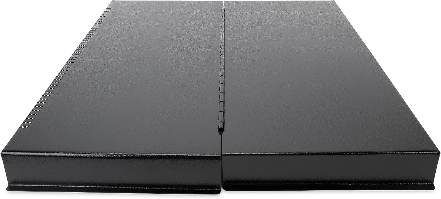 Camco Camper/RV Stove Top Cover | Features Hinged Design for Easy Access to Front Burners & Fits Most 3 or 4 Burner RV/Boat Stoves | Crafted of 20-Gauge Steel w/Powder-Coated Finish | Black (43554)