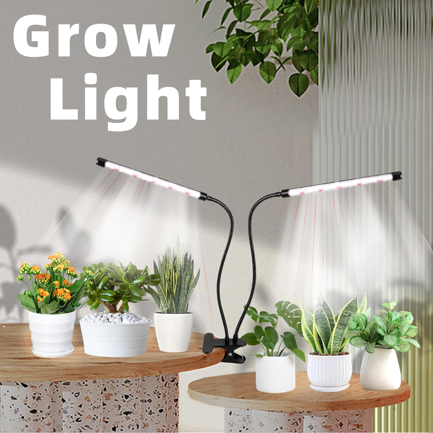 Grow Light 6500K Full Spectrum Plant Grow Lights 84 LED Plant Light with Clip Grow Lamp for Indoor Plants Growing Lamps(1PCS) - Image 7