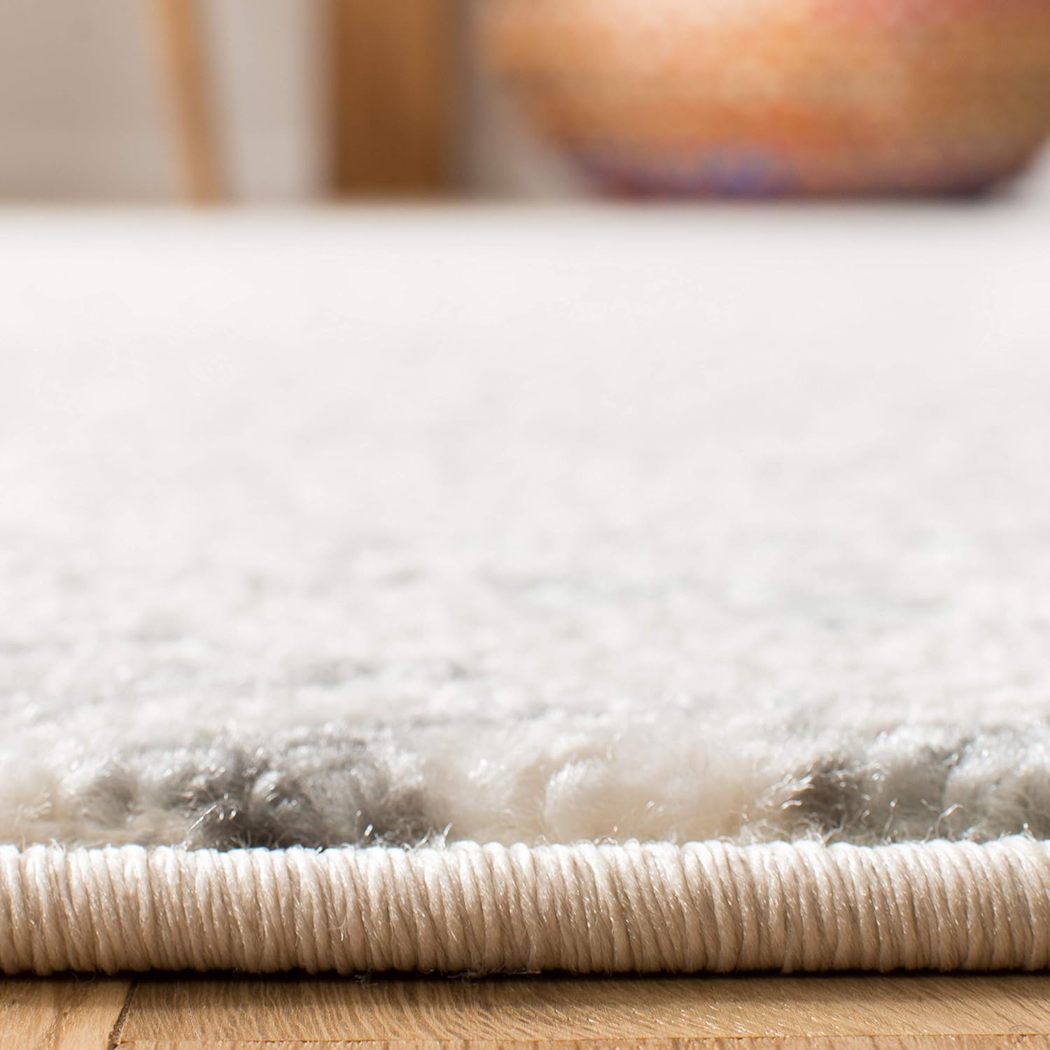 SAFAVIEH Area Rug 8x10 - Tulum Collection - Large - Ivory & Grey, Moroccan Boho Tribal Design, Non-Shedding & Easy Cleaning, Ideal for Living Room, Bedroom, Office, Dining Space (TUL272A) - Image 4