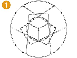 TOOTOO STAR Lampshade installation instruction diagram