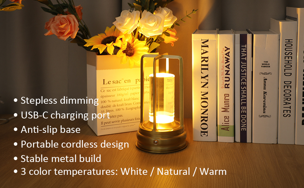 outdoor tabletop lighting