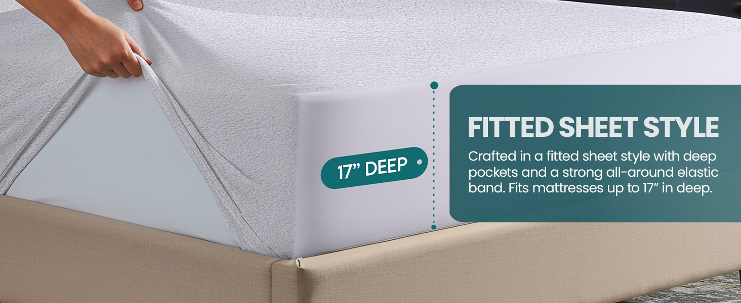 Mattress Cover with upto 17th inches height