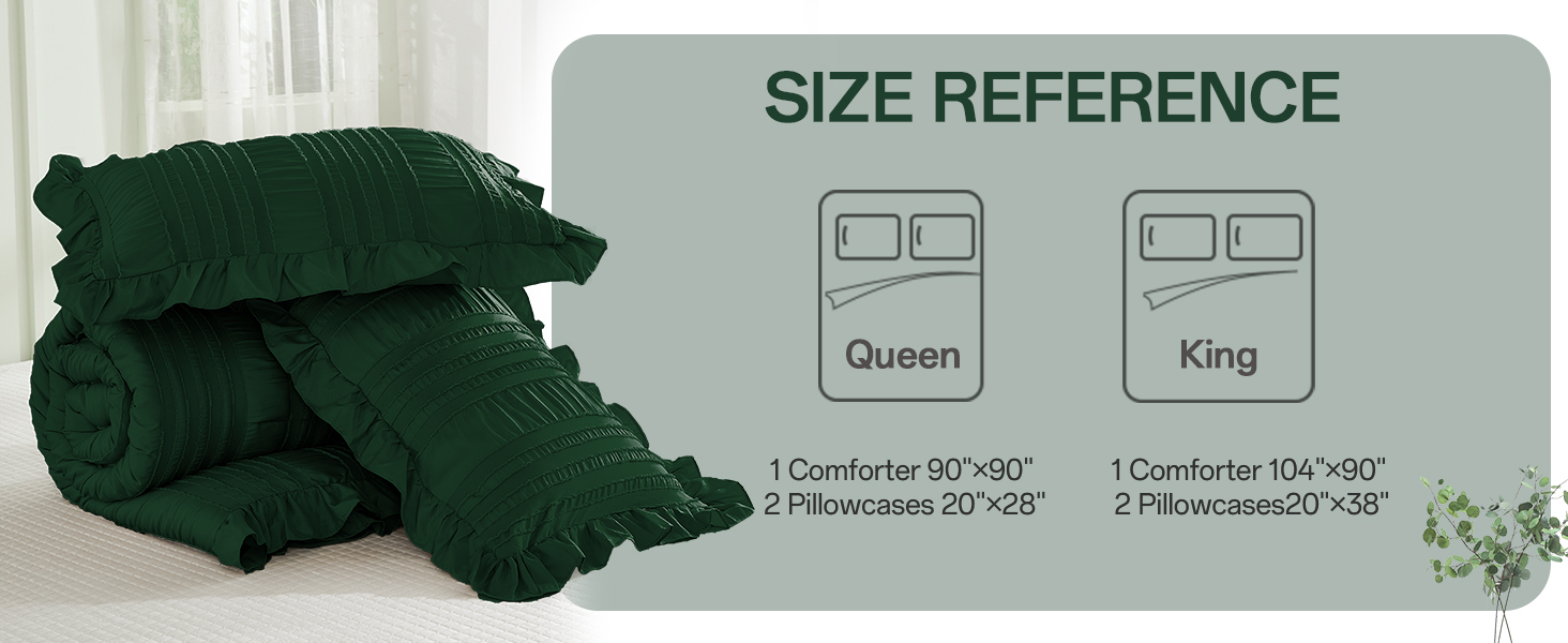 Textured tufted comforter