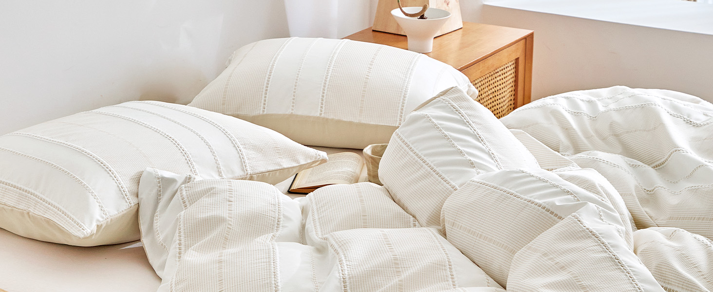 Khaki Striped Textured Boho