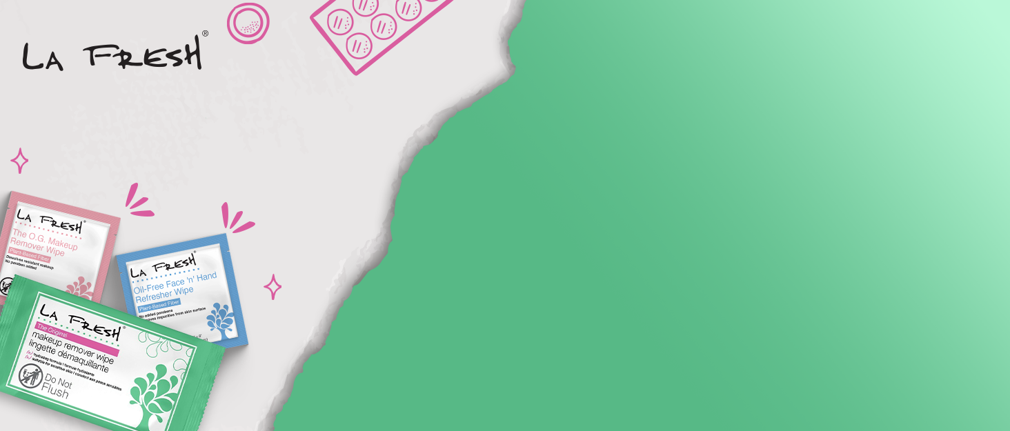 LA Fresh essential travel wipes moist portable wipes individually wrapped for women