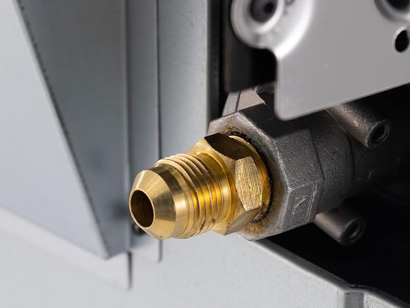 Stove LP connection fitting.