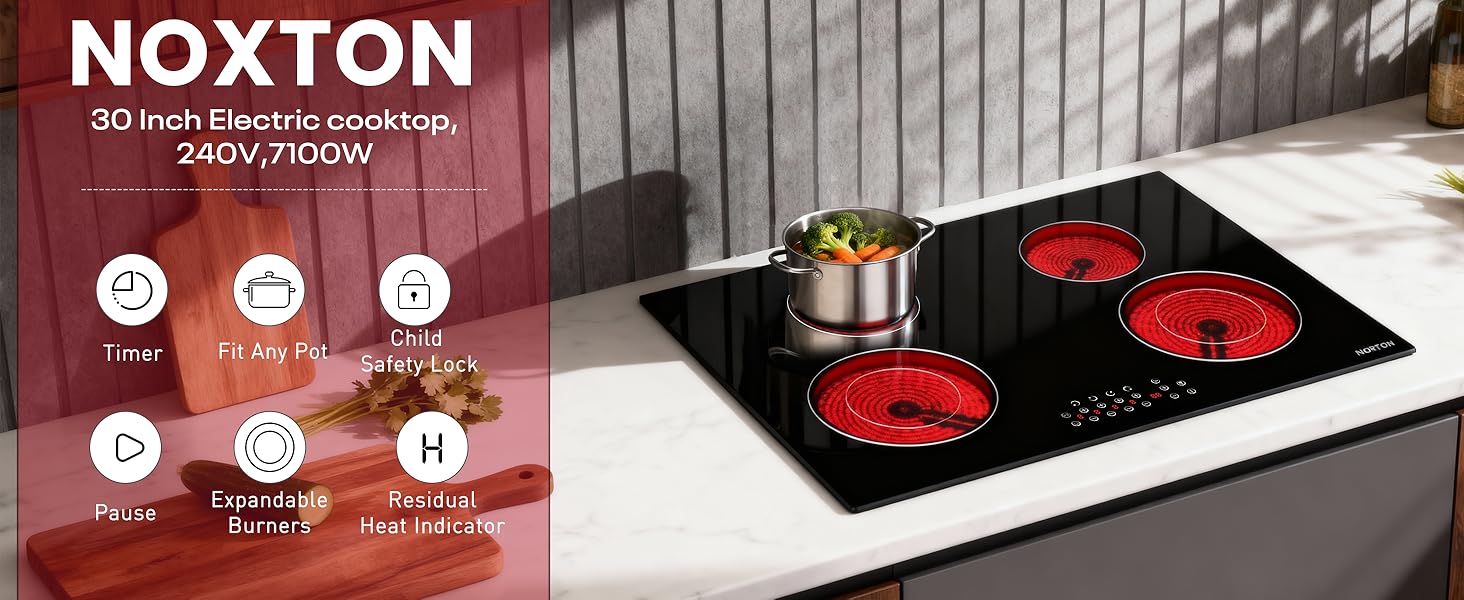 electric cooktop 30 inch