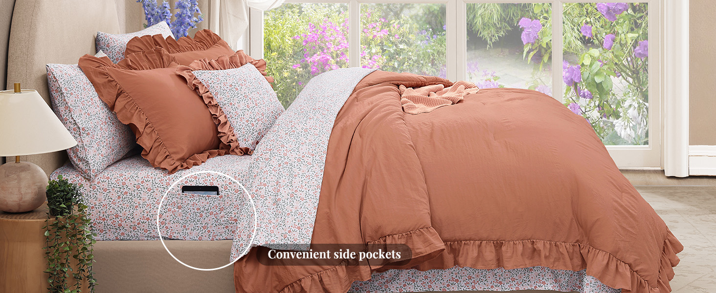 ruffle comforter