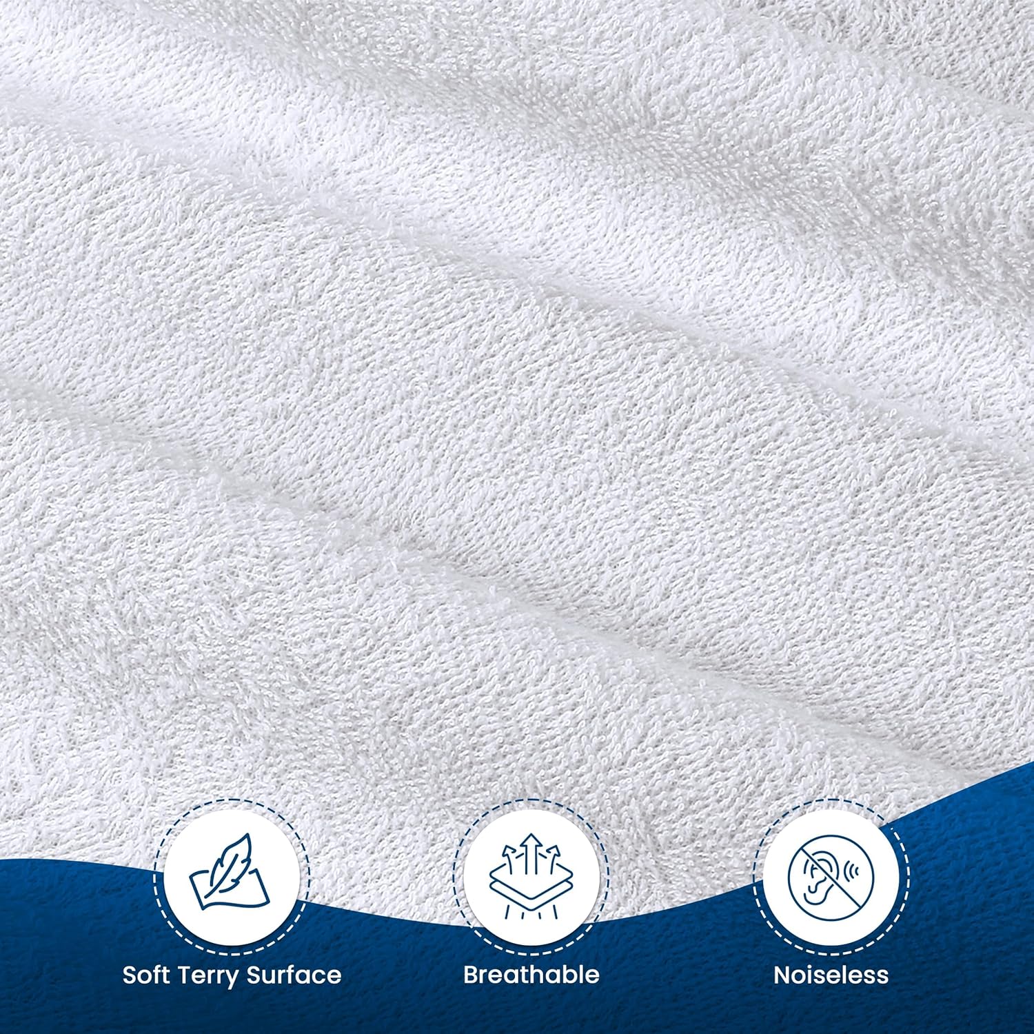 Utopia Bedding Waterproof Mattress Protector Twin Size, Premium 200 GSM Terry Mattress Cover, Soft & Breathable Bed Cover, Fitted Sheet Style with Stretchable Deep Pockets 15" (White) - Image 8