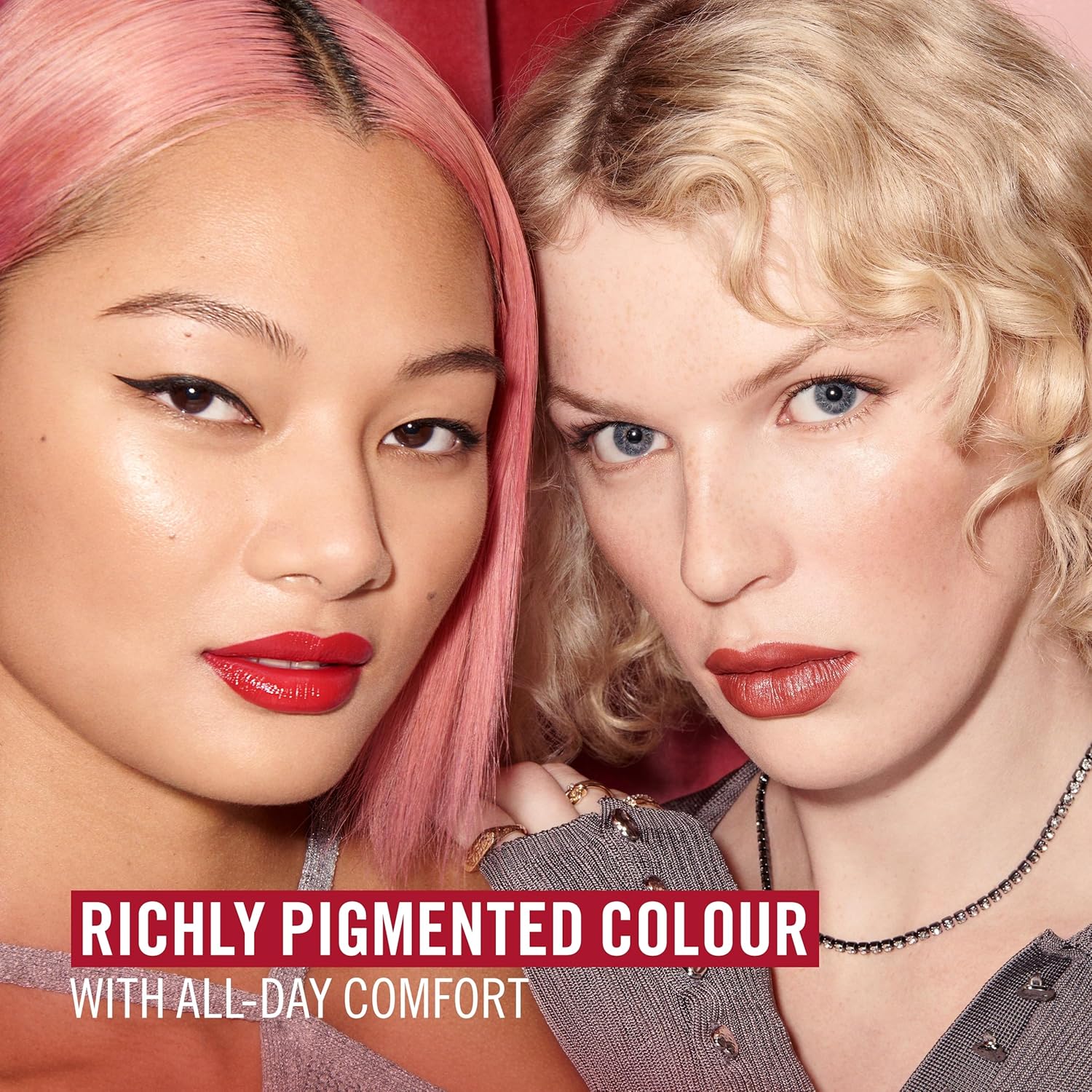 Rimmel Lasting Finish Lipstick - Up to 8 Hours of Intense Lip Color with Color Protect Technology and Exclusive Black Diamond Complex - 066 Heather Shimmer, .14oz - Image 8