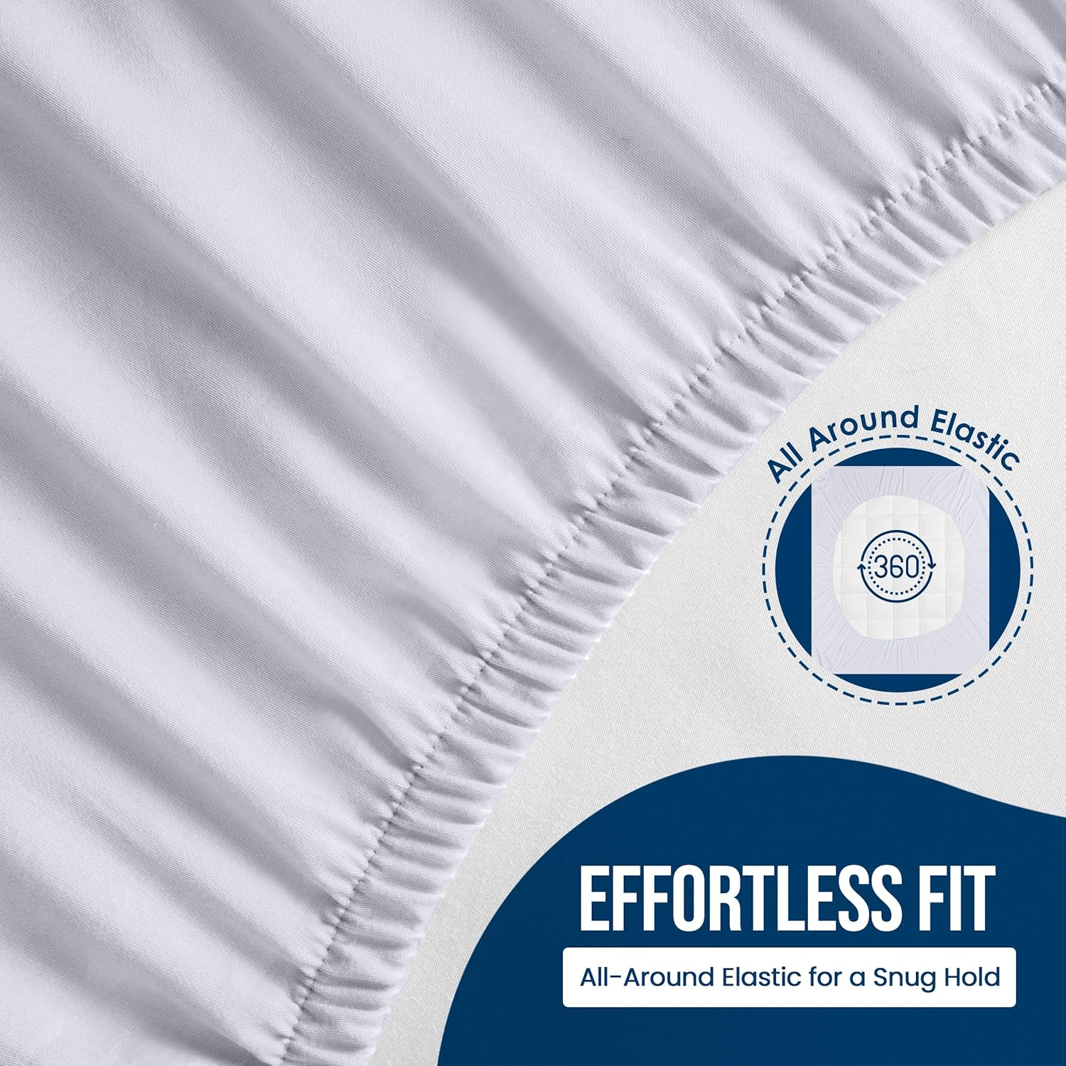 Utopia Bedding Waterproof Mattress Protector Queen Size, Premium 200 GSM Terry Mattress Cover, Soft & Breathable Bed Cover, Fitted Sheet Style with Stretchable Deep Pockets 17" (White) - Image 5