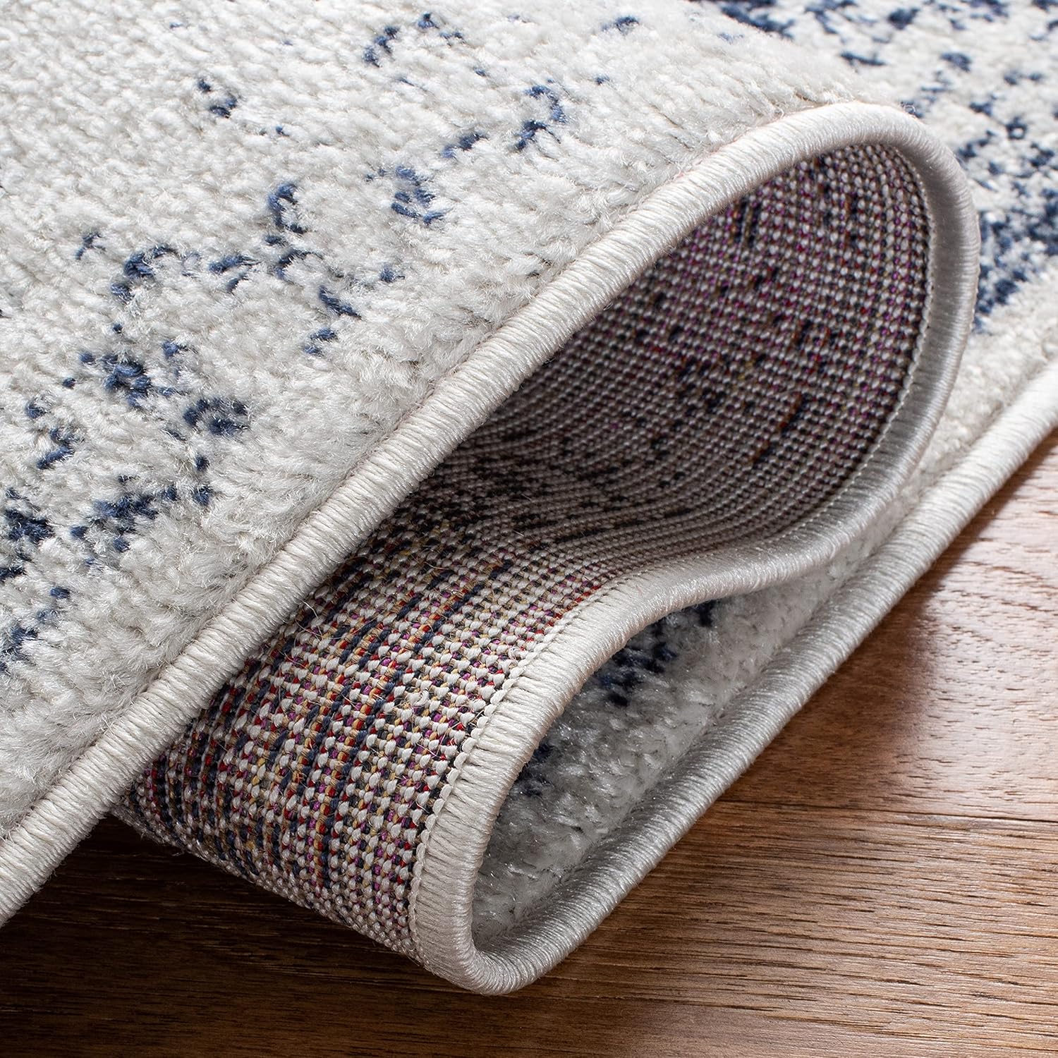 SAFAVIEH Area Rug 8x10 - Adirondack Collection - Large - Ivory & Navy, Vintage Distressed Design, Non-Shedding & Easy Cleaning, Ideal for Living Room, Bedroom, Office, Dining Space (ADR109M) - Image 6